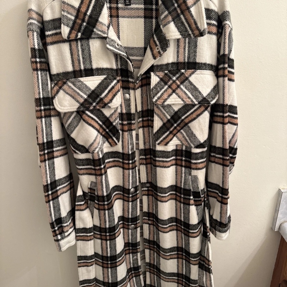 Blank NYC Plaid Shirt Jacket